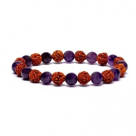 Armband Rudraksha - Amethyst