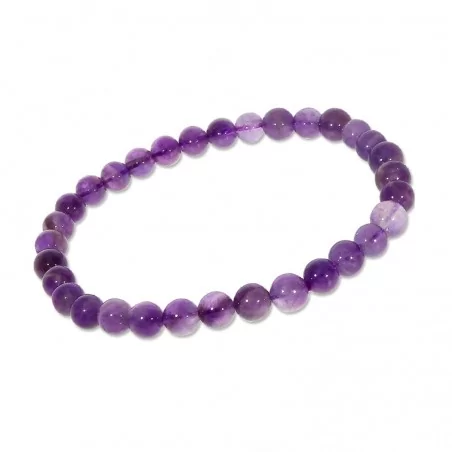 Armband 6mm Kugeln - Amethyst