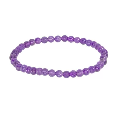 Armband Kugeln 4mm Amethyst