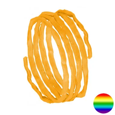 Seidenband - orange-gelb