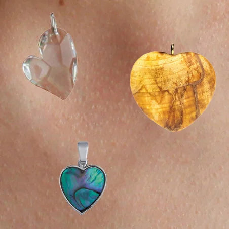 Glas Holz Muschel Schmuck