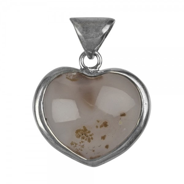 Anhänger Herz Achat mit Geode