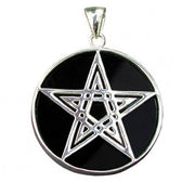 Anhänger Pentagramm auf Onyx