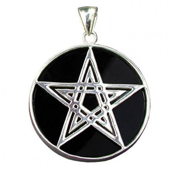Anhänger Pentagramm auf Onyx