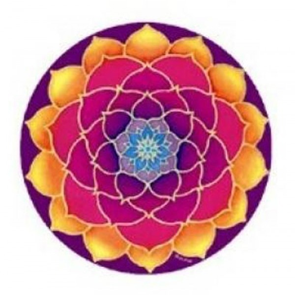 Aufkleber - goldener Lotus