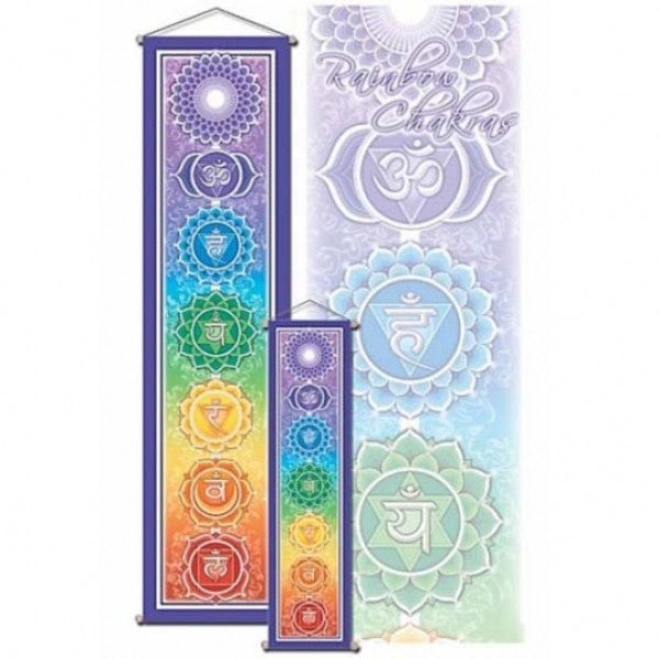 Chakra Wandschmuck Stoff 15 x 60 cm