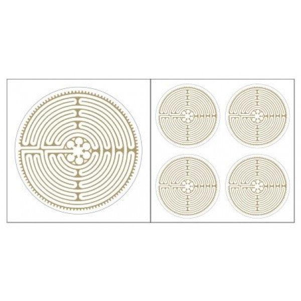 Aufkleber - Chartes goldfarben