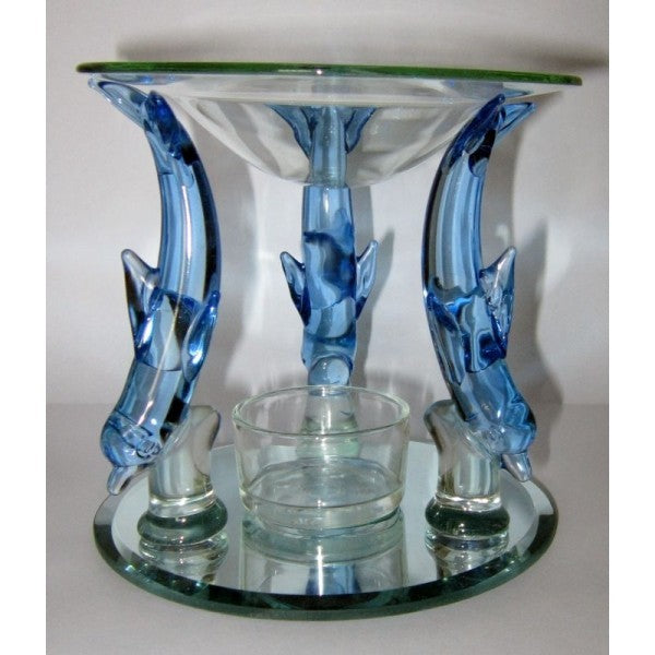 Duftlampe Delphin aus Glas