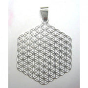 Edelstahl Anhänger - randlos vollendet Blume des Lebens