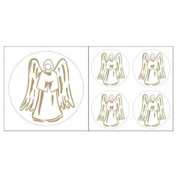 Aufkleber Engel - goldfarben
