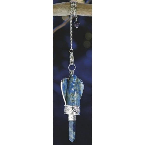 Engel Pendel - Lapislazuli | mit abnehmbarer Kette