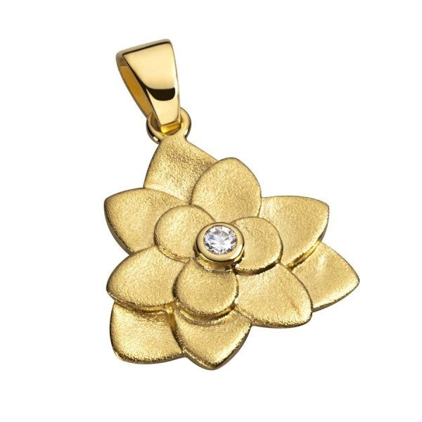 Collection inner Light - Symbolschmuck Anhänger - Herzlotus Zirkonia