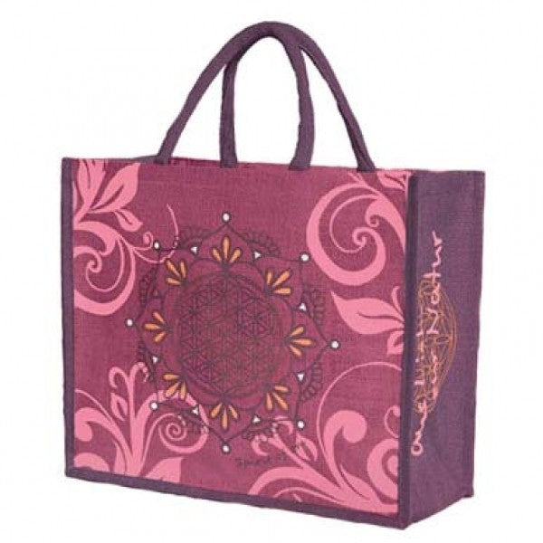 Jutetasche Blume des Lebens von The Spirit of OM