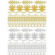 Love Story - Blattgold Körper-Tattoo