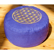 Meditations-Kissen – lila Blume des Lebens