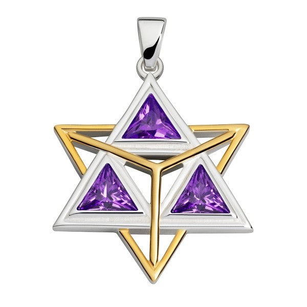 Collection inner Light - Licht-Energie Anhänger – Merkaba violett