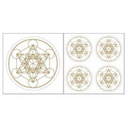 Aufkleber - Metatron goldfarben