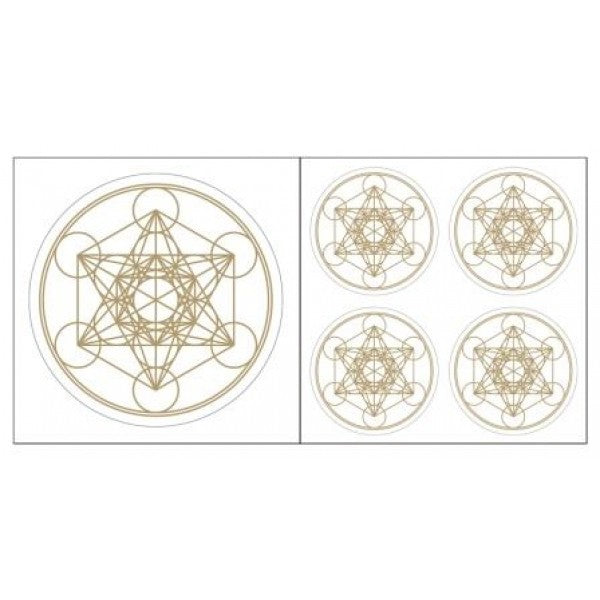 Aufkleber - Metatron goldfarben