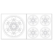 Aufkleber - Metatron silberfarben