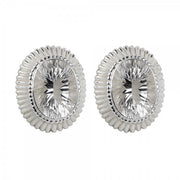 Ohrstecker Bergkristall facettiert