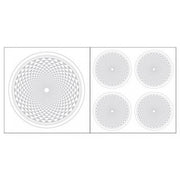 Sahasrara Aufkleber silberfarben