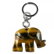 Schlüsselanhänger Elefant Tigerauge