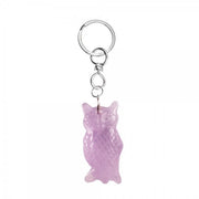 Schlüsselanhänger Eule Amethyst