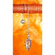 Spiral Pendel - Bergkristall | mit abnehmbarer Pendelkette