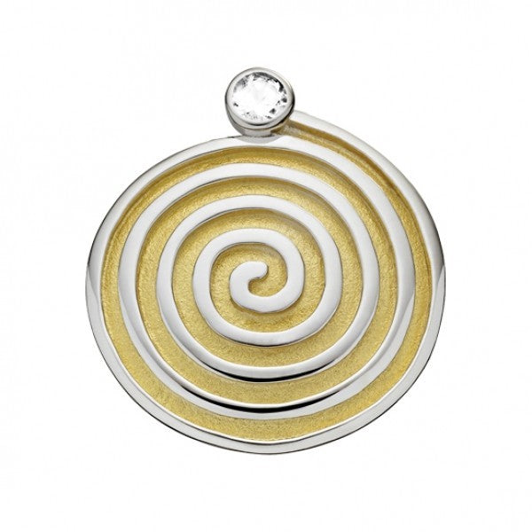 Collection inner Light - Symbolschmuck Anhänger – Spirale Zirkonia