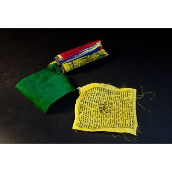 Tibetische Gebetsfahnen - mittel aus Polyester 25 Fahnen