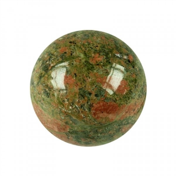 Edelstein-Kugel Unakit/Epidot 4cm