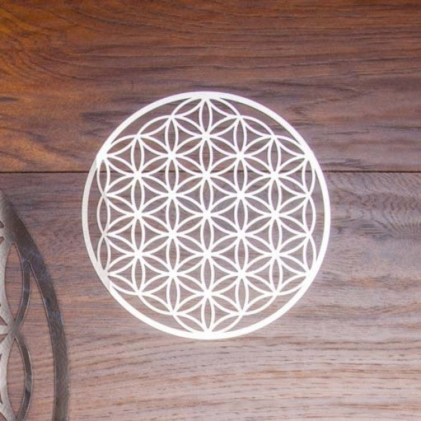 Wandschmuck 18 cm Edelstahl | Blume des Lebens