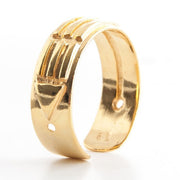 Atlantis Ring Herren silber vergoldet