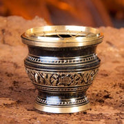 Netzgefäss - Messing schwarz-gold 6cm