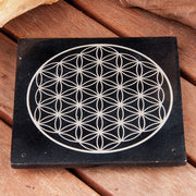 Räucherstäbchenhalter - Speckstein Blume des Lebens