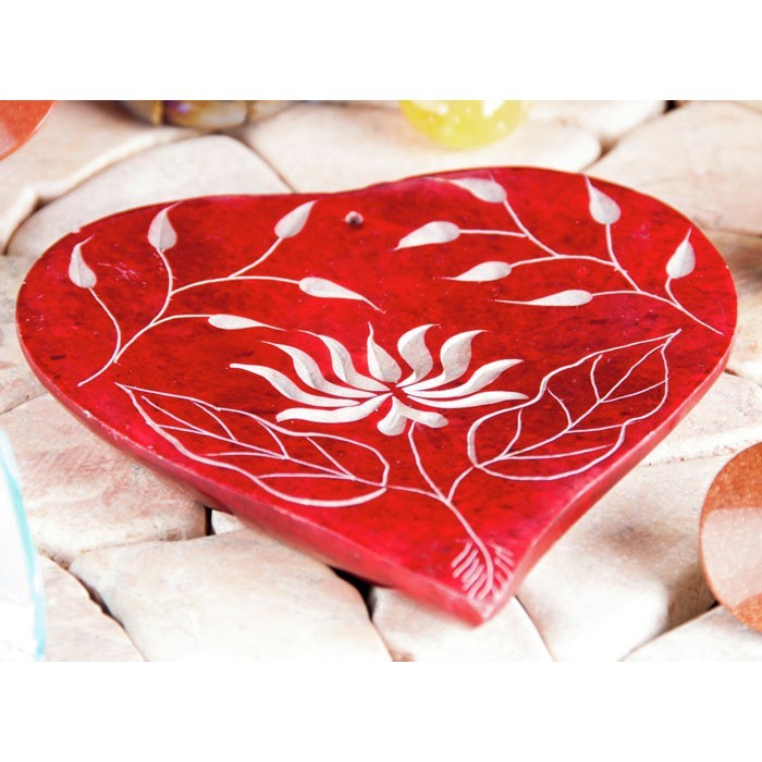 Herz-Lotusblume Specksteinräucherhalter