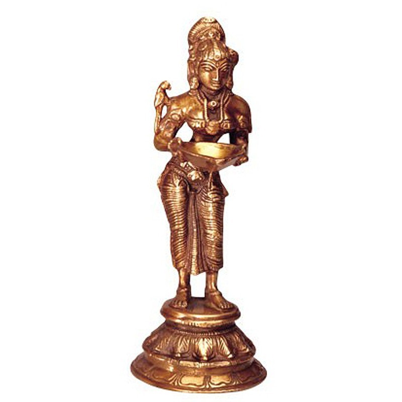 Lakshmi aus Messing 14cm