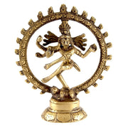 Shiva Nataraj Statuette aus Messing 10,5cm