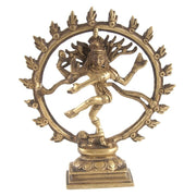 Statuette Shiva Nataraj aus Messing 16,5cm