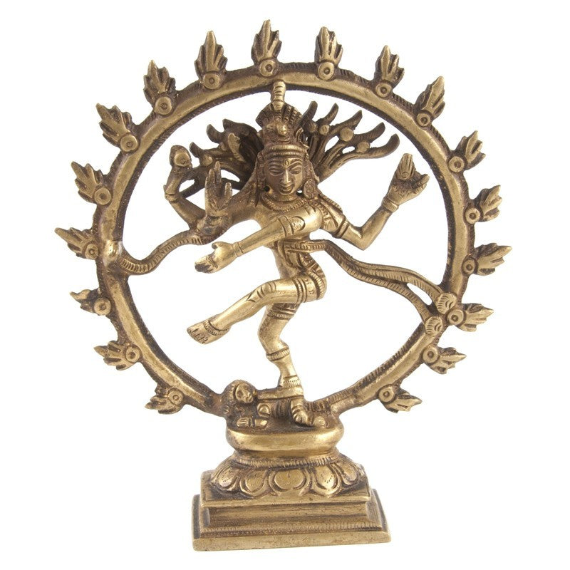 Statuette Shiva Nataraj aus Messing 16,5cm