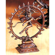 Statue Shiva Nataraj Messing 28cm