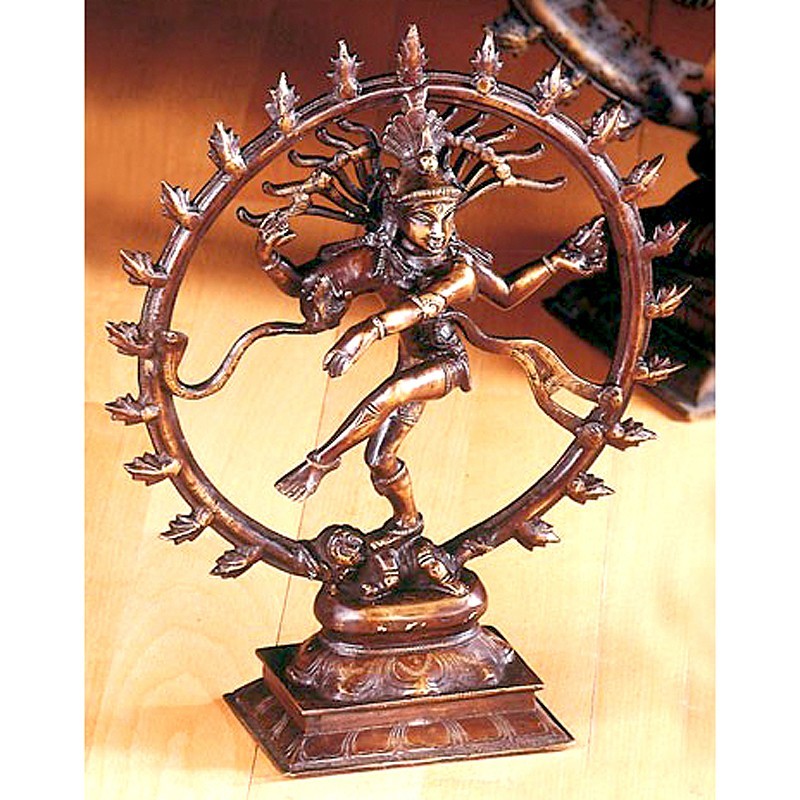 Statue Shiva Nataraj Messing 28cm