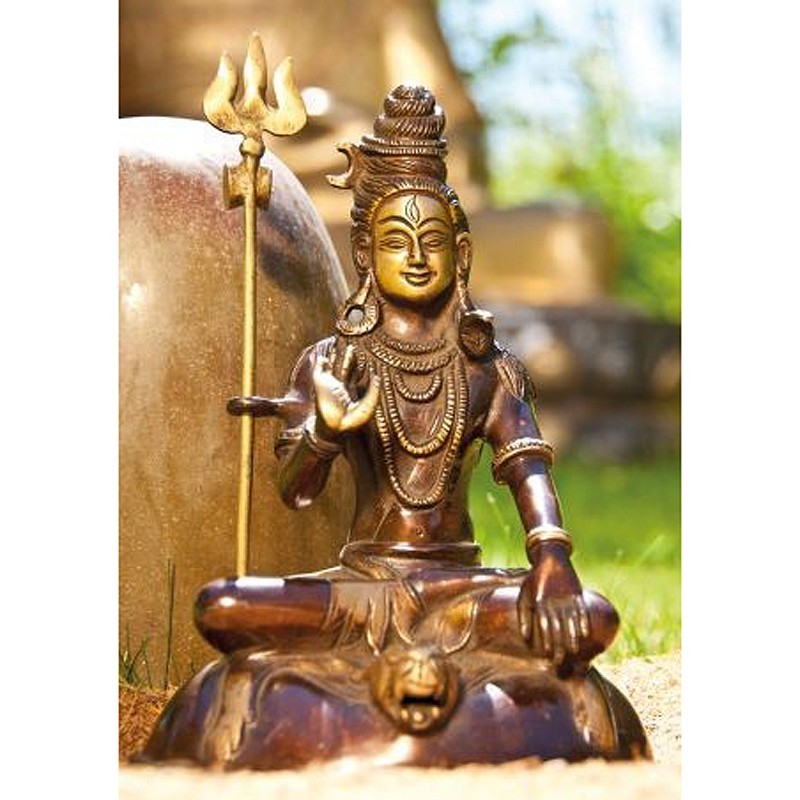 Shiva Statue aus Messing 18cm