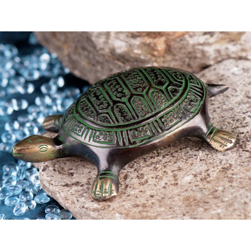 Schildkröte 10,5cm Messing