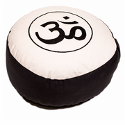 OM Meditations-Kissen – schwarz-crème