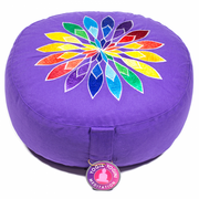 Blume Multicolor Meditations-Kissen – violett