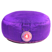 Rohseide Meditations-Kissen – lila