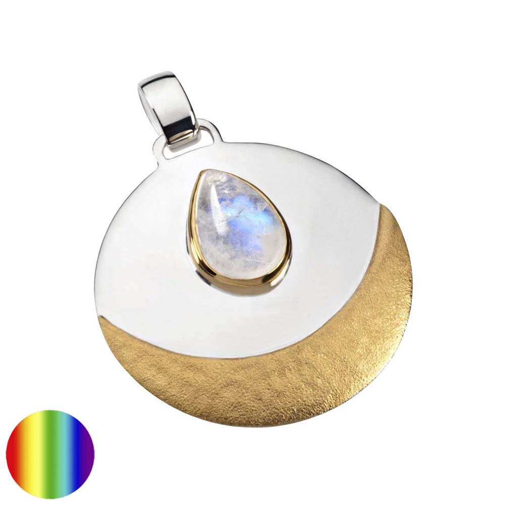 Collection inner Light - Symbolschmuck Anhänger - Intuition - Goldmond