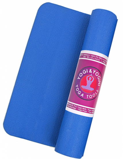 Yogi & Yogini Yogamatte PVC - blau