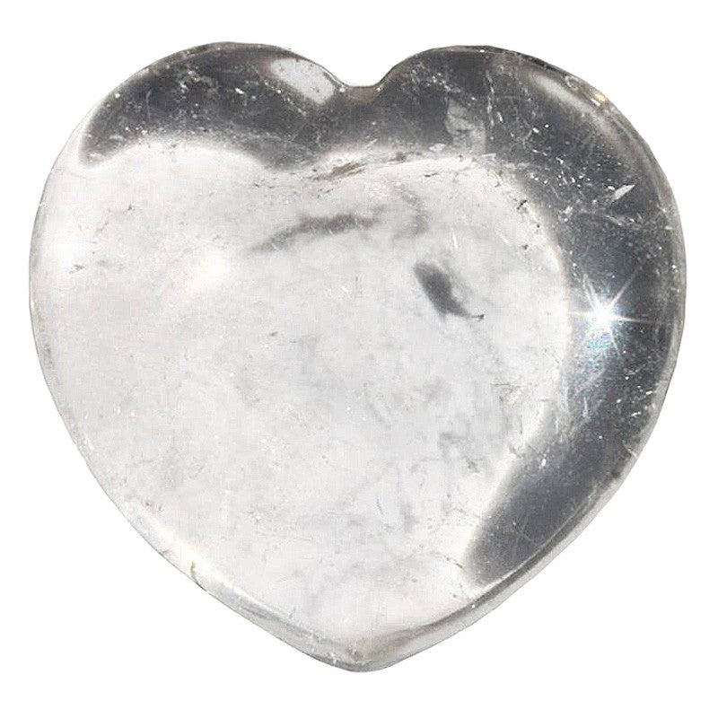 Edelstein Herz - Bergkristall 35mm